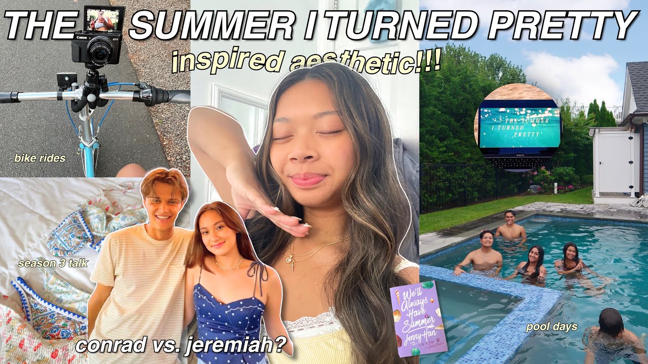 THE SUMMER I TURNED PRETTY inspired day vlog | pool days, bike rides, season 3 debrief