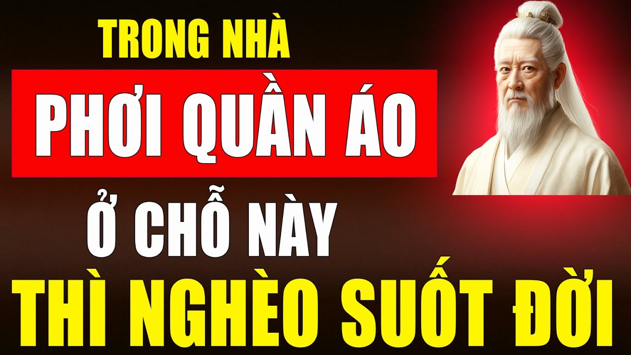 Triết lý cổ nhân: Vì sao quần áo không được phơi ở đây?