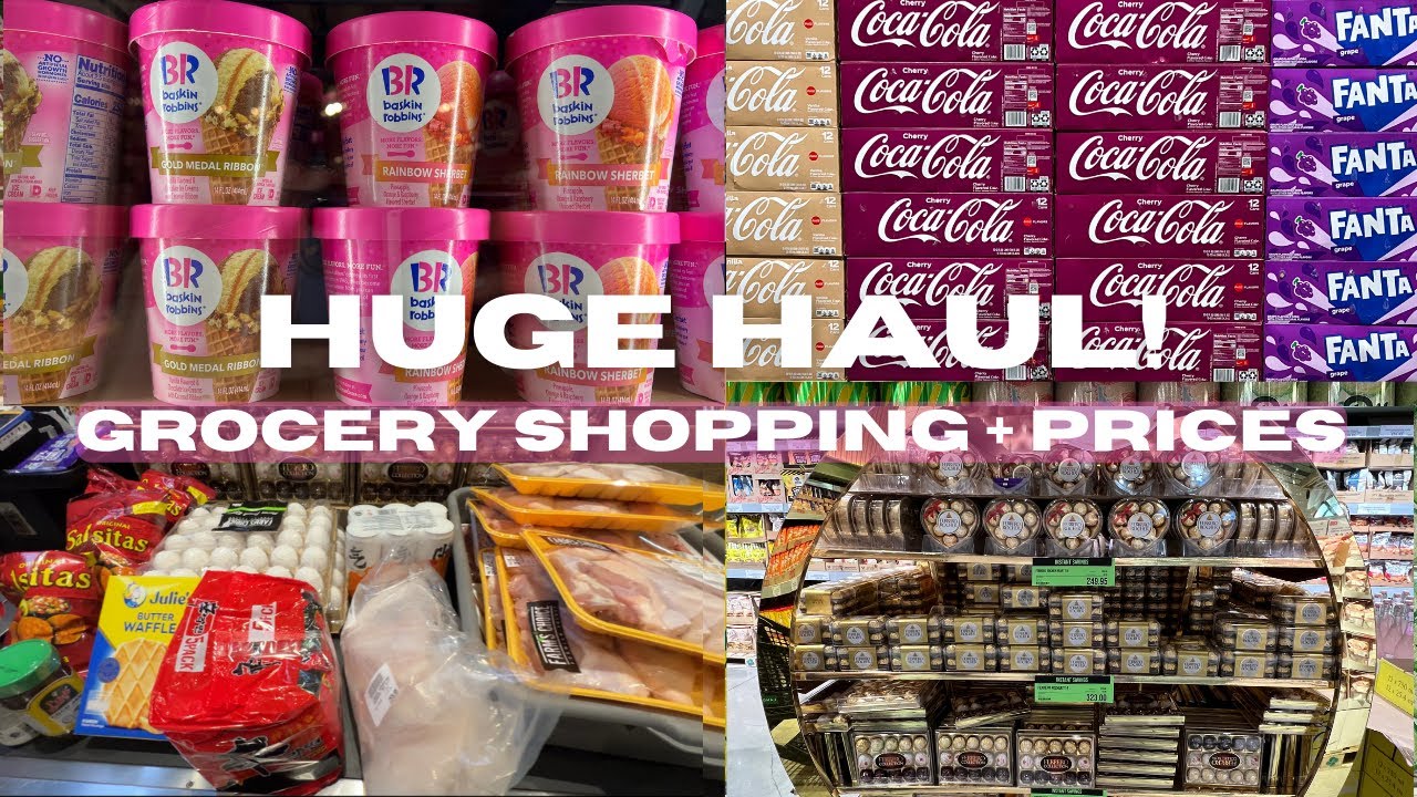 RELAXING ASMR | Huge monthly haul & Restocking | Realistic grocery shopping vlog + prices | Landers