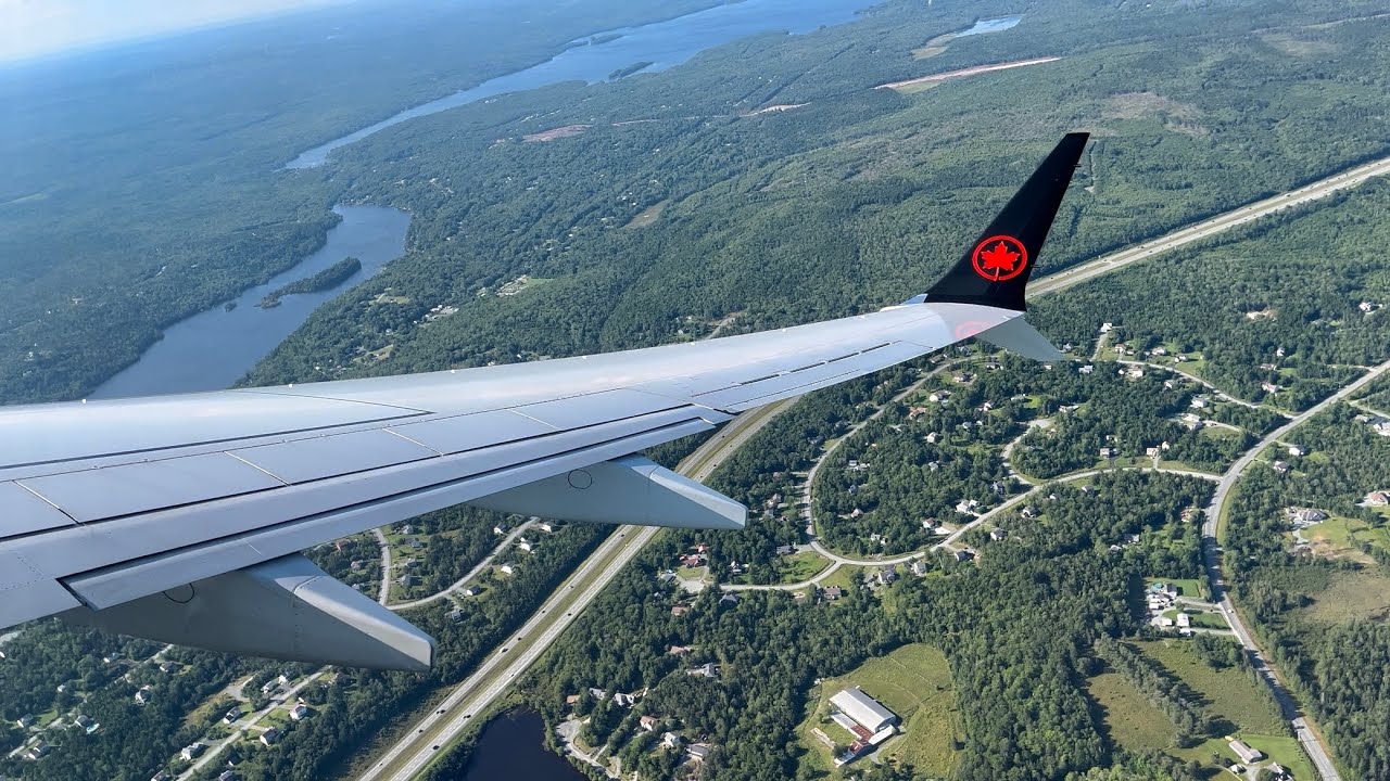 Air Canada Boeing 737 MAX 8 Sunny Takeoff from Halifax Stanfield | YHZ-YYZ