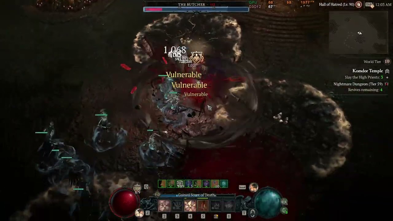 Diablo IV Season 1 -  The Butcher butchered - Necromancer - Minion Mendeln Barber Build