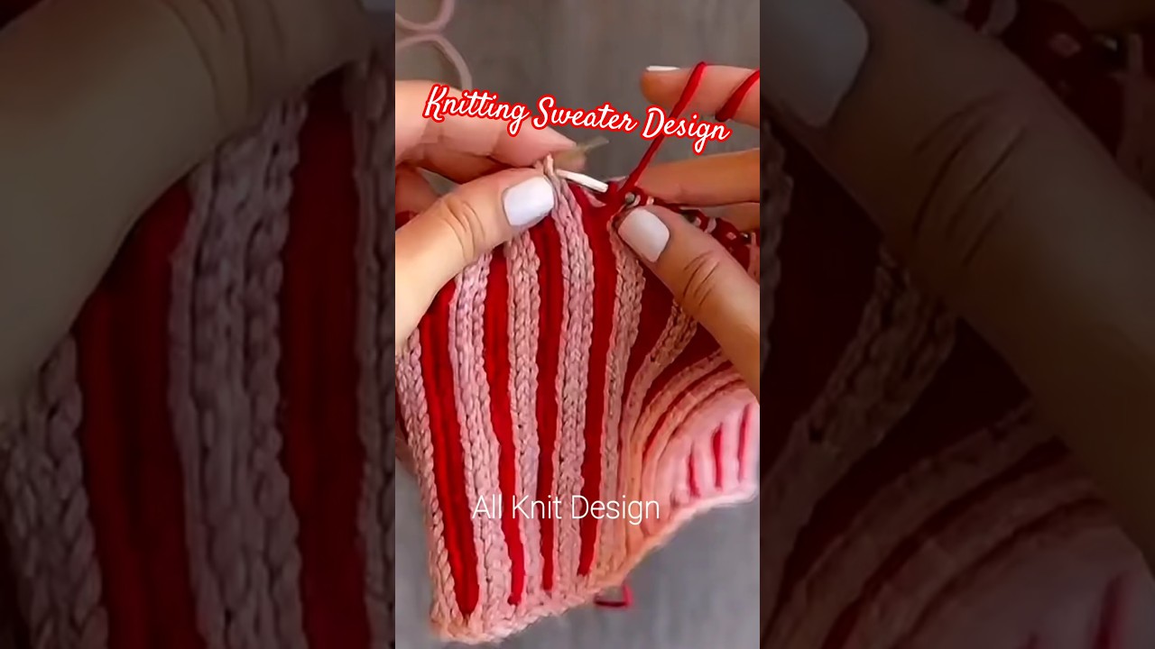 Knitted sweater design 💕 Knitting Pattern