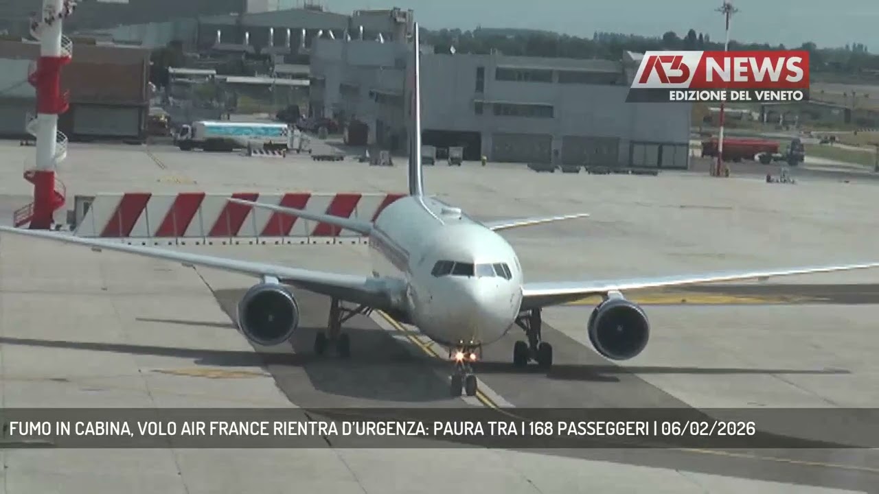 FUMO IN CABINA, VOLO AIR FRANCE RIENTRA D’URGENZA: PAURA TRA I 168 PASSEGGERI | 06/02/2026