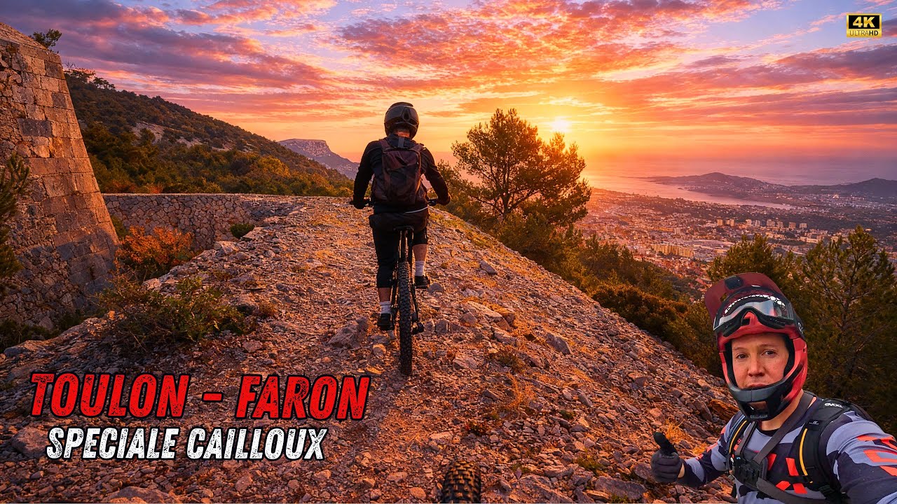 TOULON – FARON 🔥Le vrai Bruit des Pierres sous les Pneus... Et fin de ride en galère 😱 VTT, Enduro