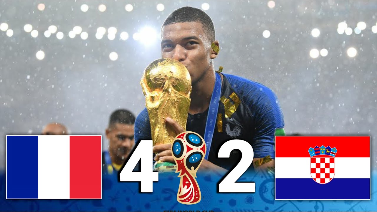 نهائي كاس العالم ◄ ملخص مباراه فرنسا &times; كرواتيا 4-2 ◄ نهائي كاس العالم 2018 [ عصام الشوالي ] Full HD