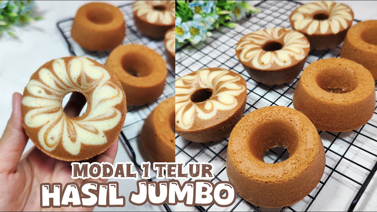CUMA 1 TELUR TANPA OVEN‼️ SUPER EKONOMIS HASIL JUMBO SUPER EMPUK ANTI GAGAL