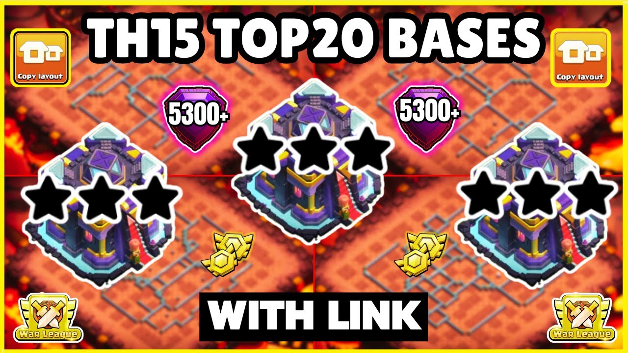 🏆 TOP 20 WORLD BEST TH15 War/Farm Base With Link | Th15 Cwl Base With Link | Th15 Best Base | 2024
