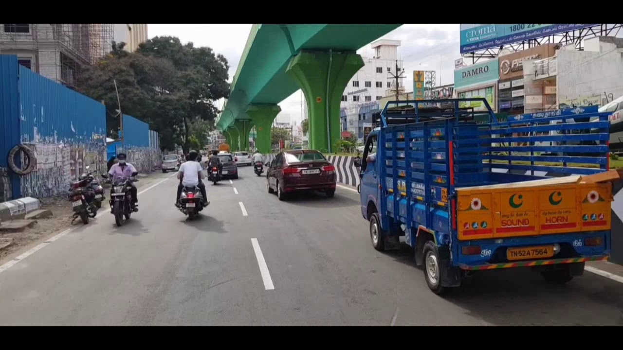 Salem bridge full view, five roads,new bus stand