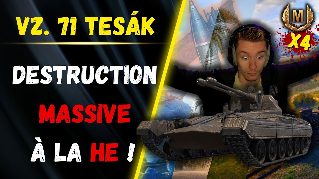 🎬 Destruction MASSIVE à la HE ! ▶️ Gameplay Vz. 71 Tesák ⚔️ [WOT-FR]
