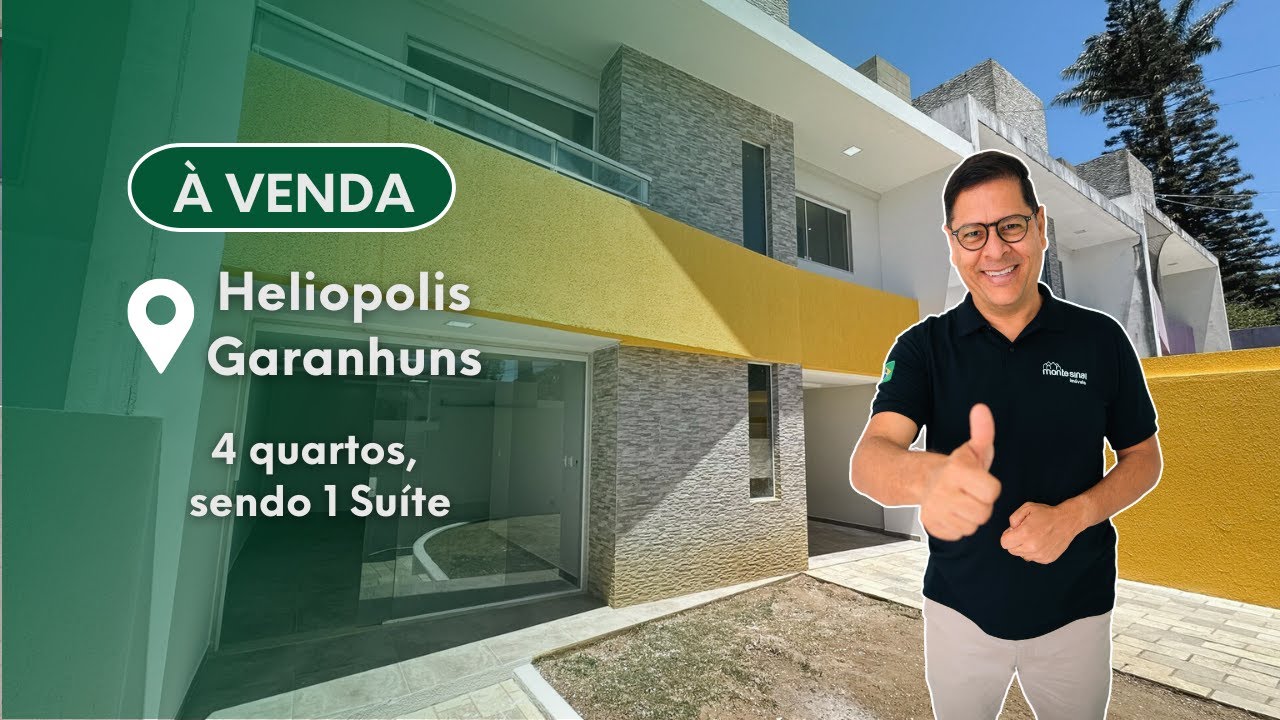 CASA À VENDA EM HELIÓPOLIS, GARANHUNS | 4 Dormitórios | R$ 750.000