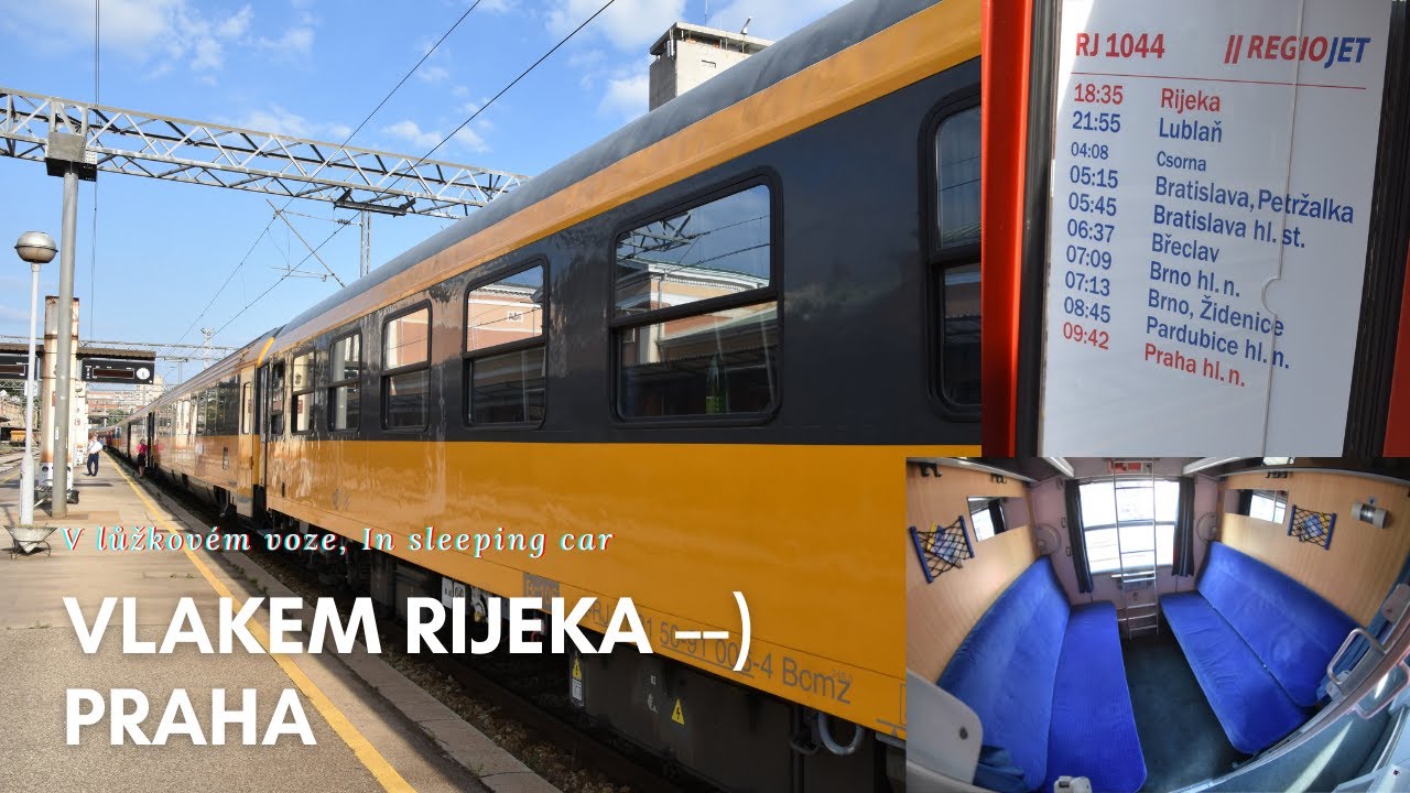 Vlakem z Rijeky do Prahy v lůžkovém voze, Onboard train Rijeka Prague 1.7.2020