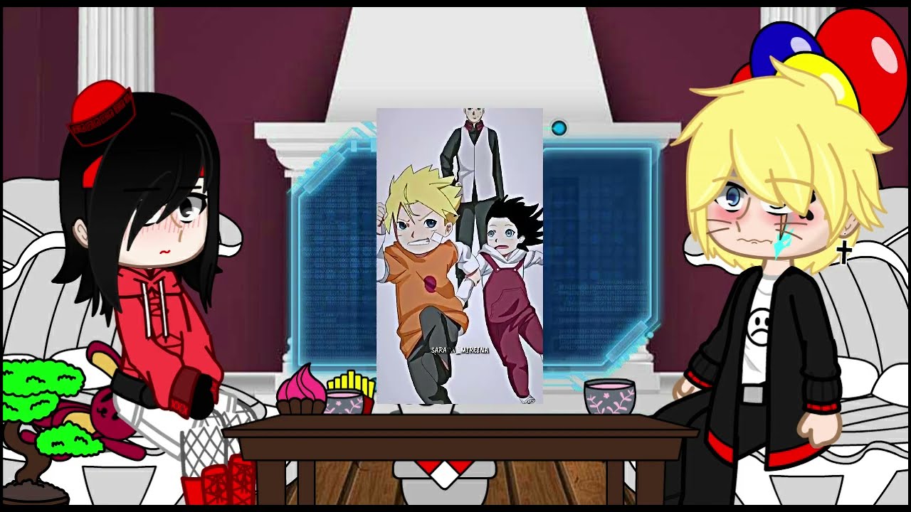 Boruto and Sarada react to Borusara || GCR || Boruto || Borusara || Reaction Video || allBlack White