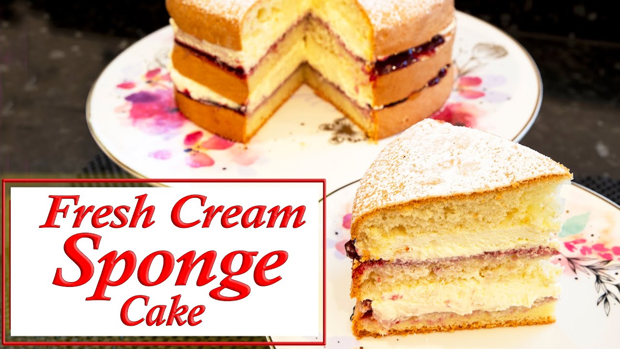 Fresh Cream Sponge Cake