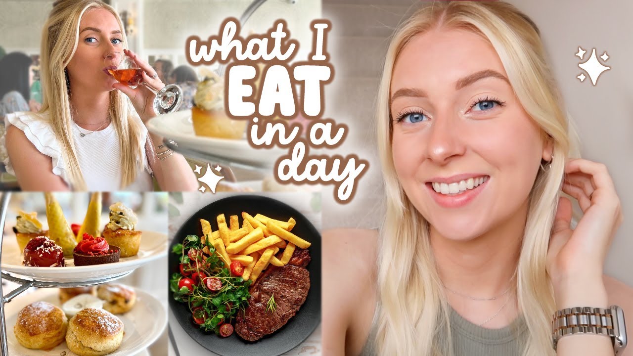 realistic what i eat in a day 🧁☕️ (aka, being lazy with food lol)