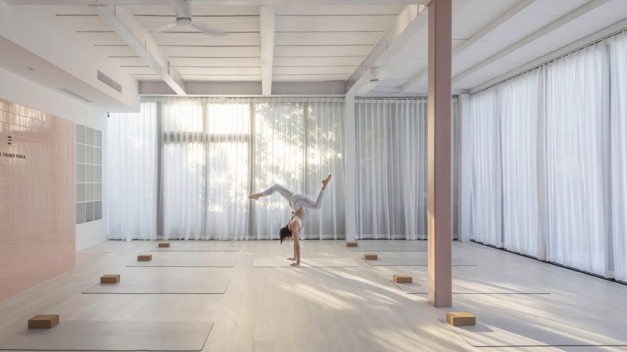 This winning yoga studio balances serenity and energy to foster escapism