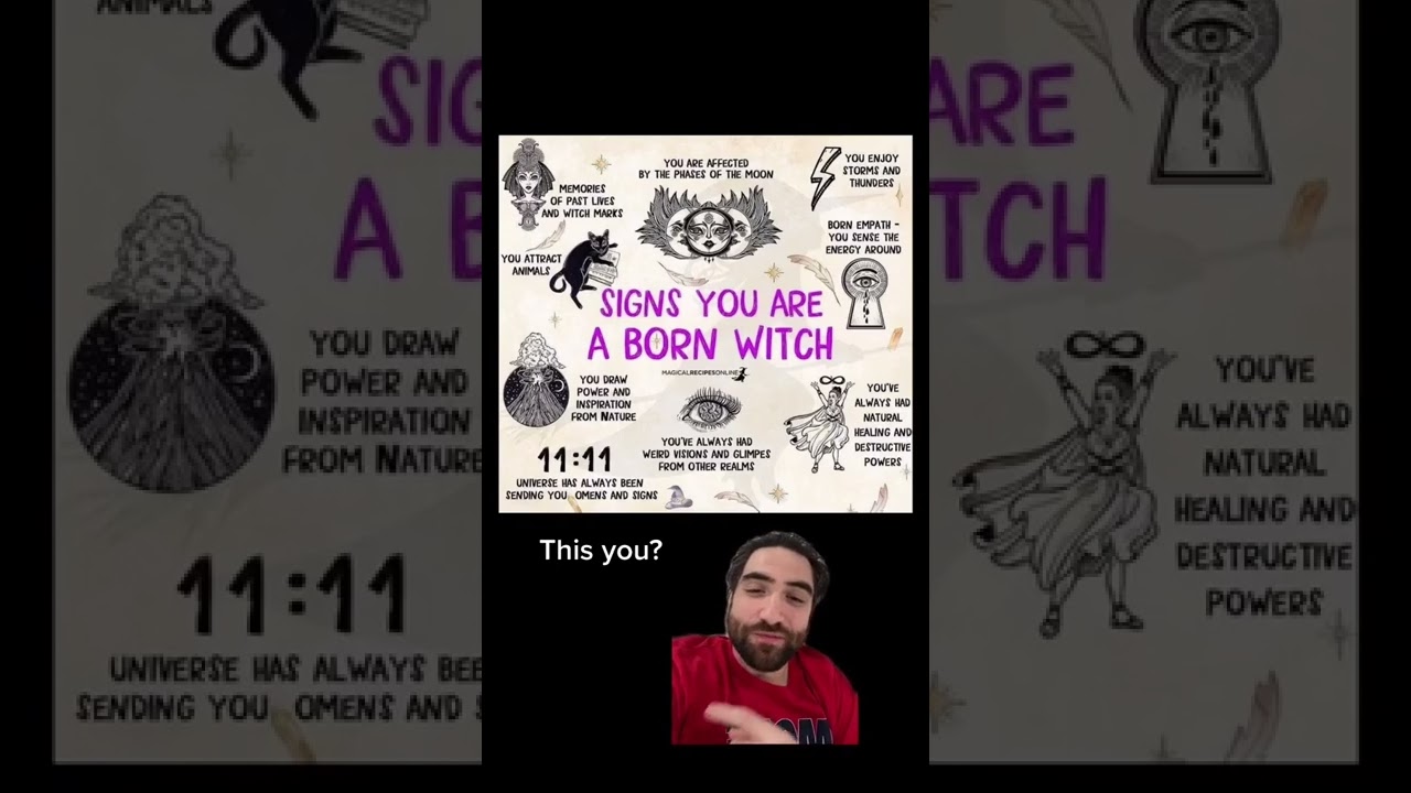 Signs youre born a witch