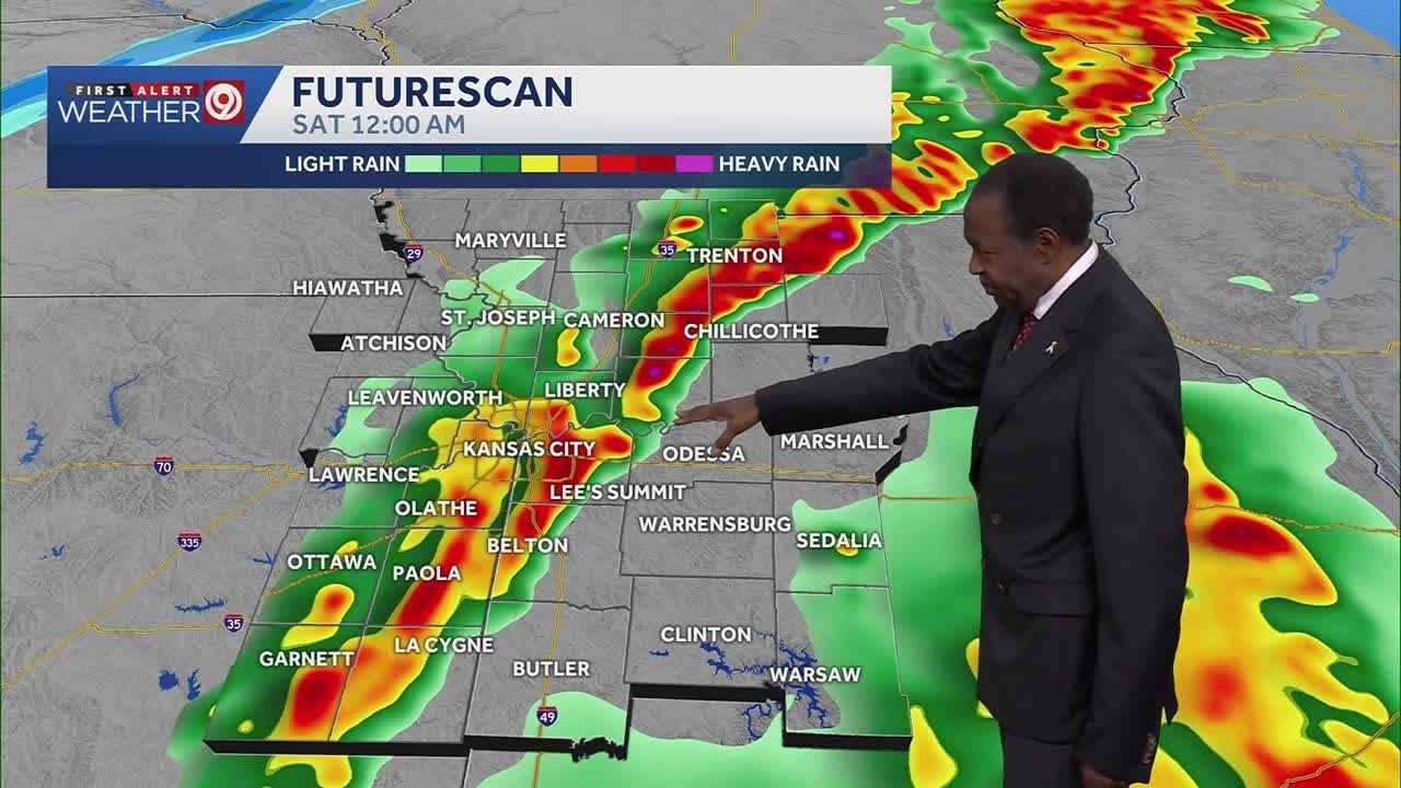 Kansas City area's severe weather threat pushes late into Friday night