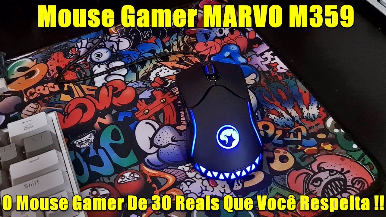 Mouse Gamer MARVO M359 REVIEW COMPLETO 🖥🎮