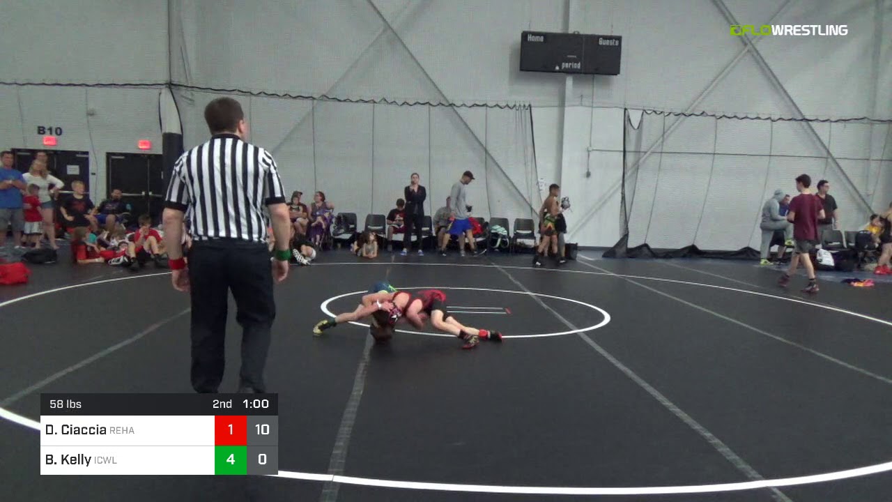 2018 NAWE National Duals [PA]/Elementary 58 RR Rnd 4 - Dominick Ciaccia (REHA) Vs. Brendan Kelly (