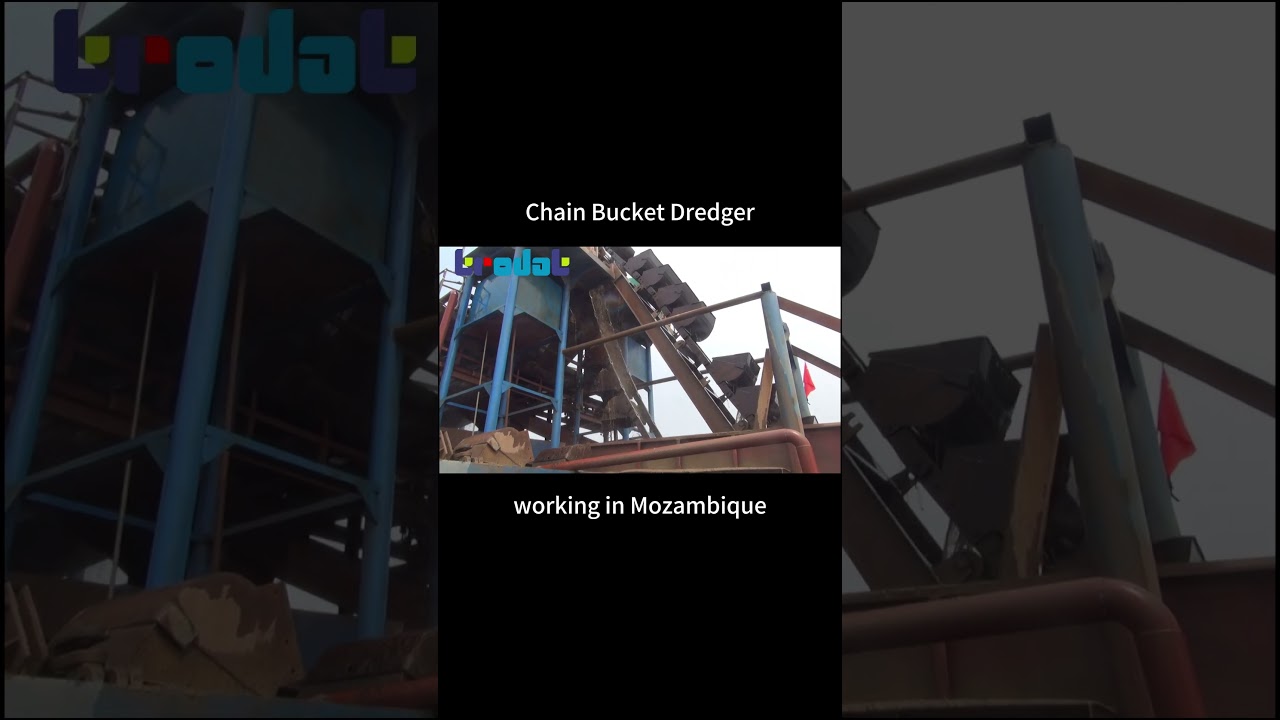 Chain Bucket Dredger working in Mozambique#Dredging head#dredger#dredgingequipment
