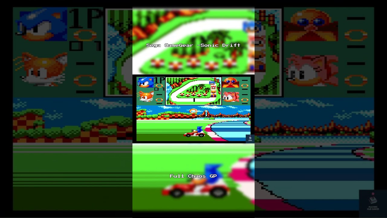 Sega GameGear - Sonic Drift - Full Chaos GP part1 