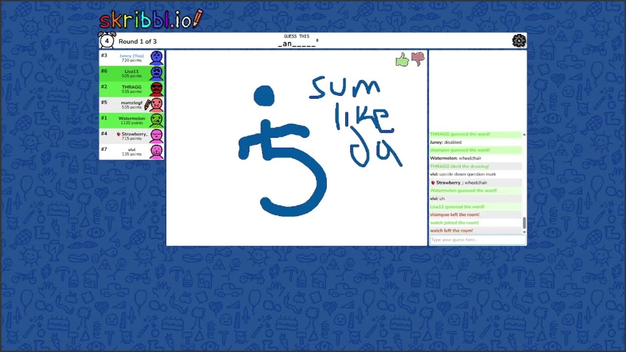I played more Skribbl (I'm goated now)
