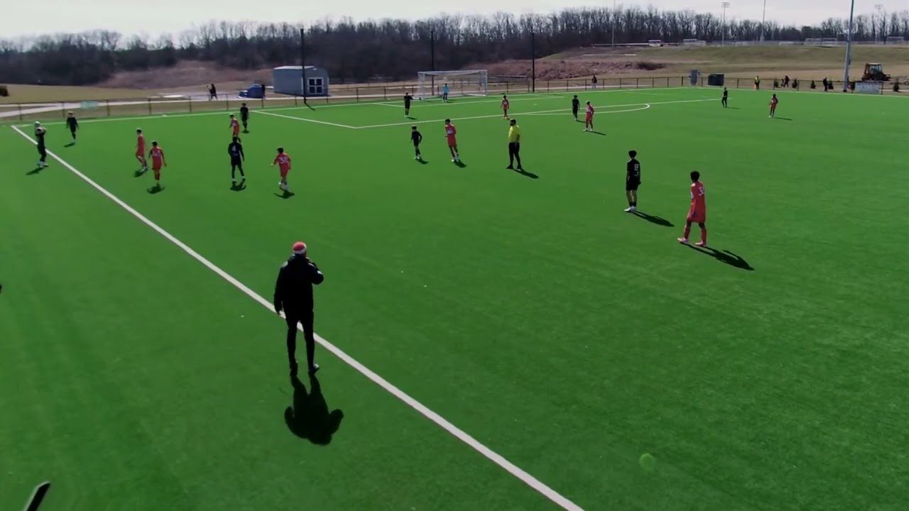LSC 2012 Boys Green vs Chicago Fire 2012 1st Half Friendly 2/21/26