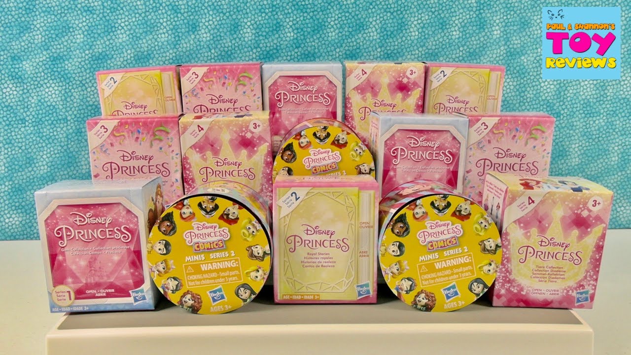 Disney Princess Comics Tiara Gem Royal Stories Blind Bag Figures Opening | PSToyReviews
