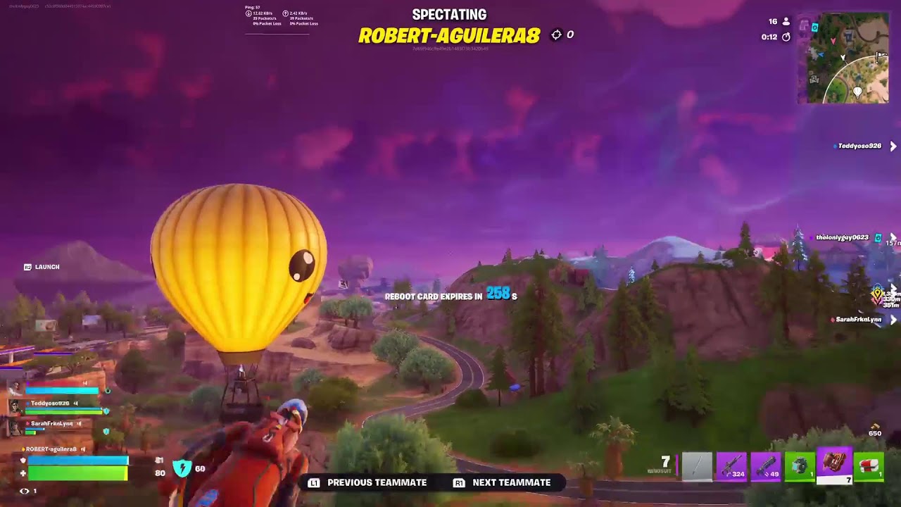 Playing fortnite for a little bit