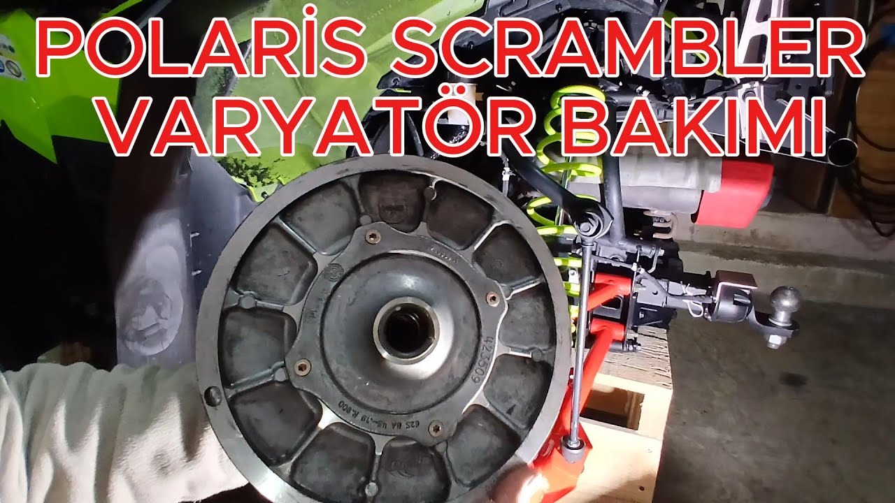 POLARİS SCRAMBLER VARYATÖR BAKIMI,AYARI ,KAYIŞ DEĞİŞİMİ ,KONTROL DETEYLI BAKIM