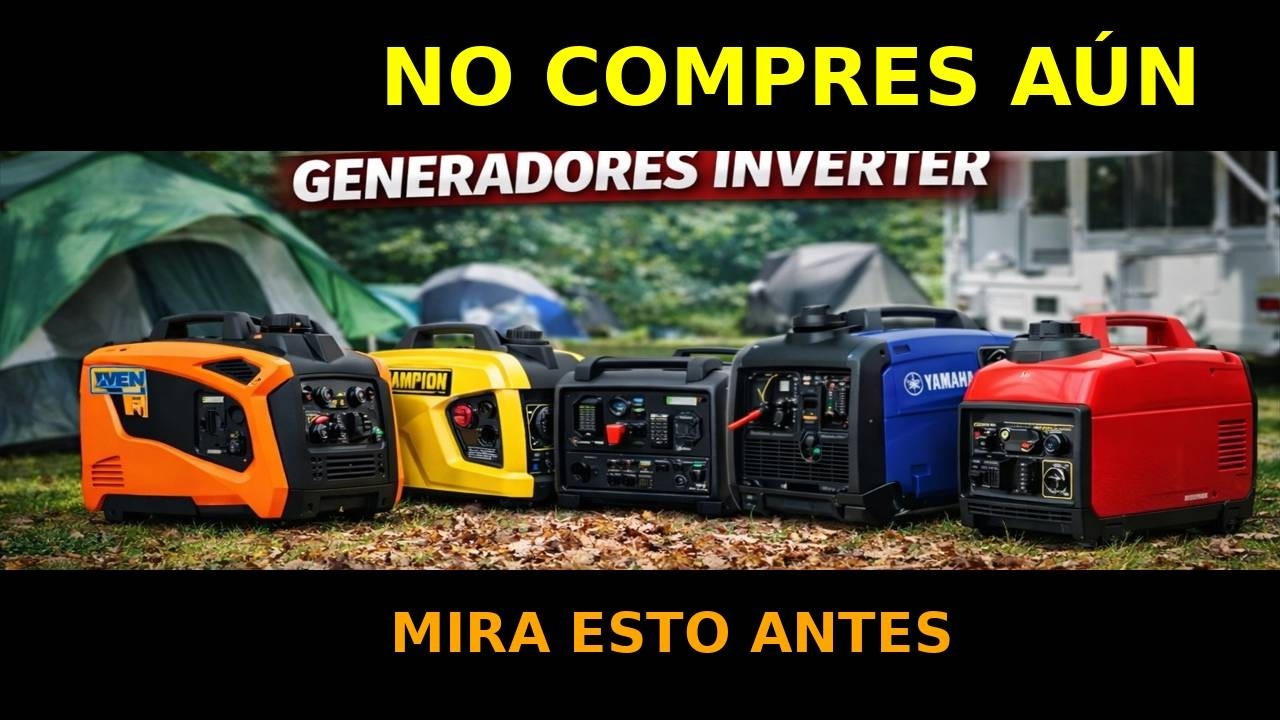 TOP 5 Generadores Inverter Compactos (Amazon) | Silenciosos, Portátiles y Confiables