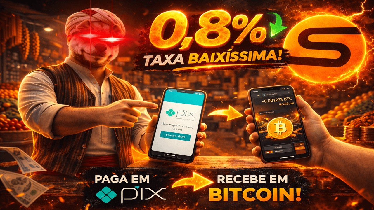 O CLIENTE PAGA EM PIX… E VOCÊ RECEBE EM BITCOIN!