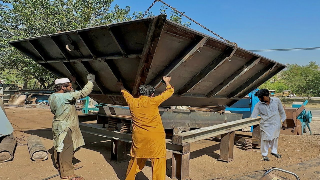 Building a Massive Hopper Feeder for a Stone Crusher Plant That Can Swallow Tons of Stone in Minutes