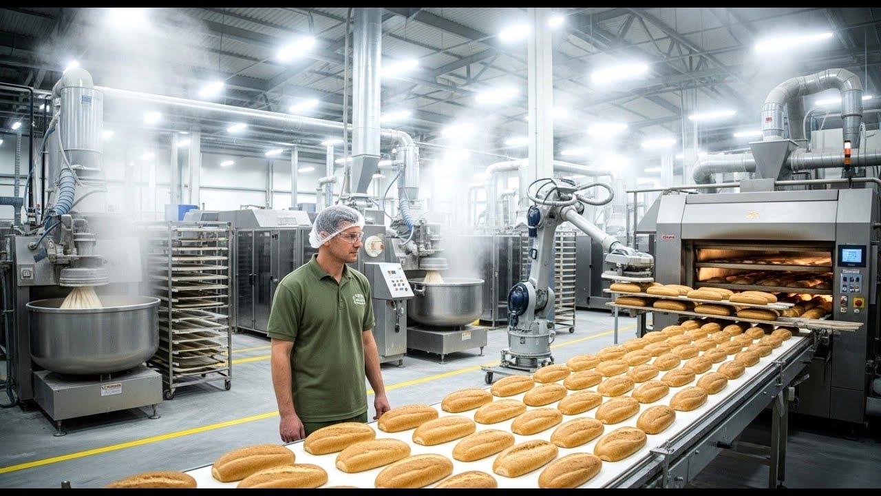 Inside a Bread Factory How 1000000 Looves Are Made Everyday | Full Process