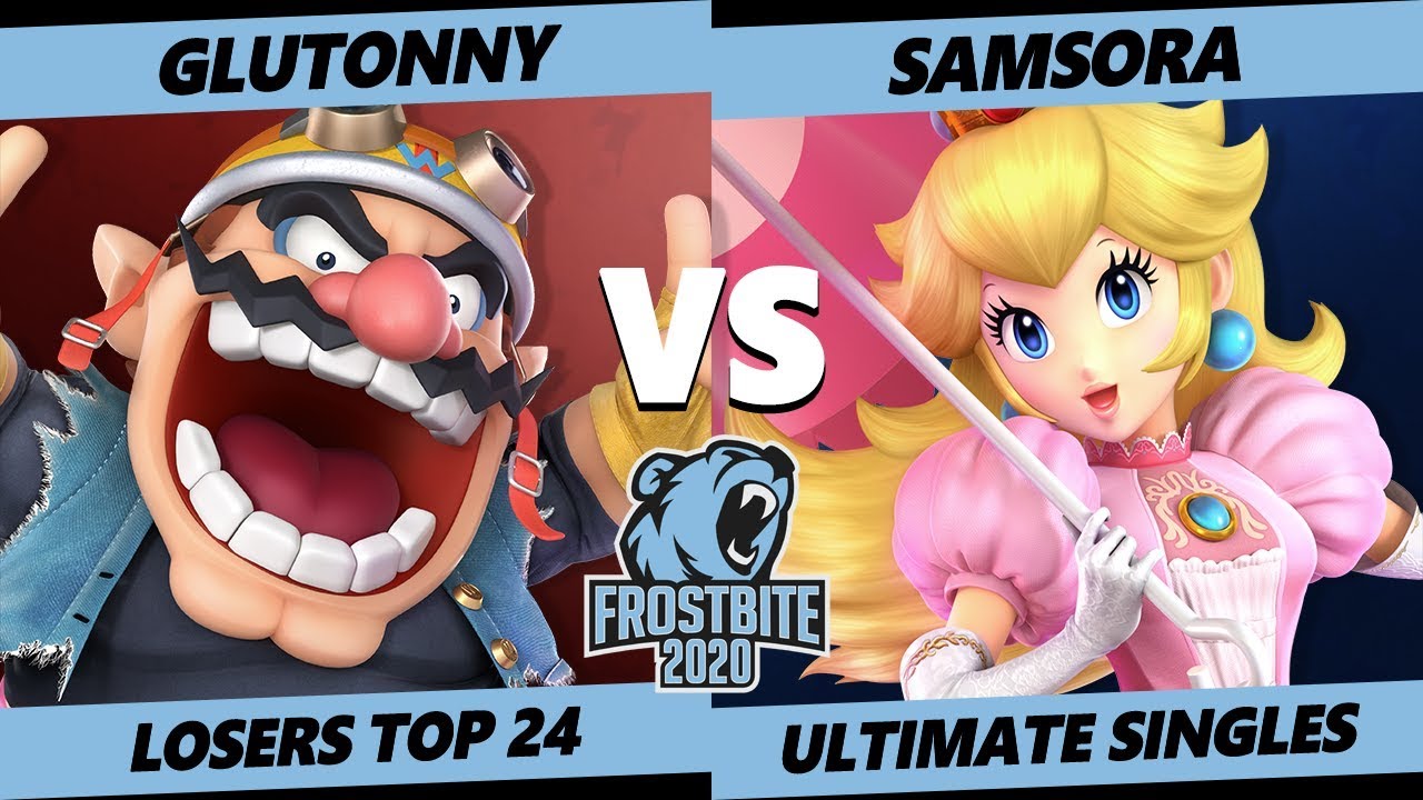 Frostbite 2020 SSBU Losers Top 24 - Solary | Glutonny (Wario) Vs. eUnited | Samsora (Peach) Singles