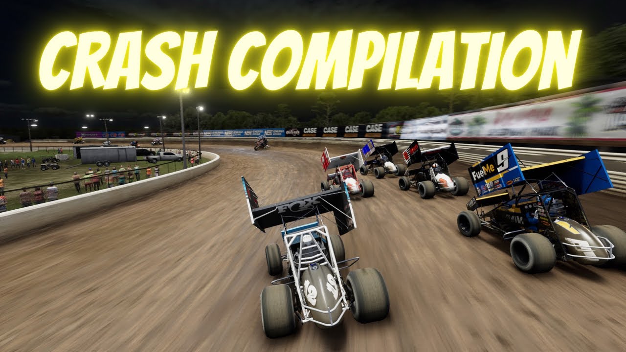 World of outlaws crash compilation - some questionable physics 🤣