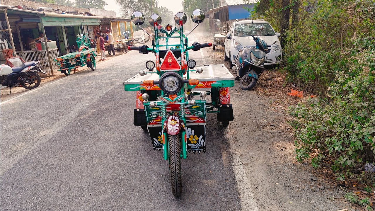 মডেল মটর ভ্যান সেন্টার Bike engine bahan#মডেল #বাইক Van rickshaw 