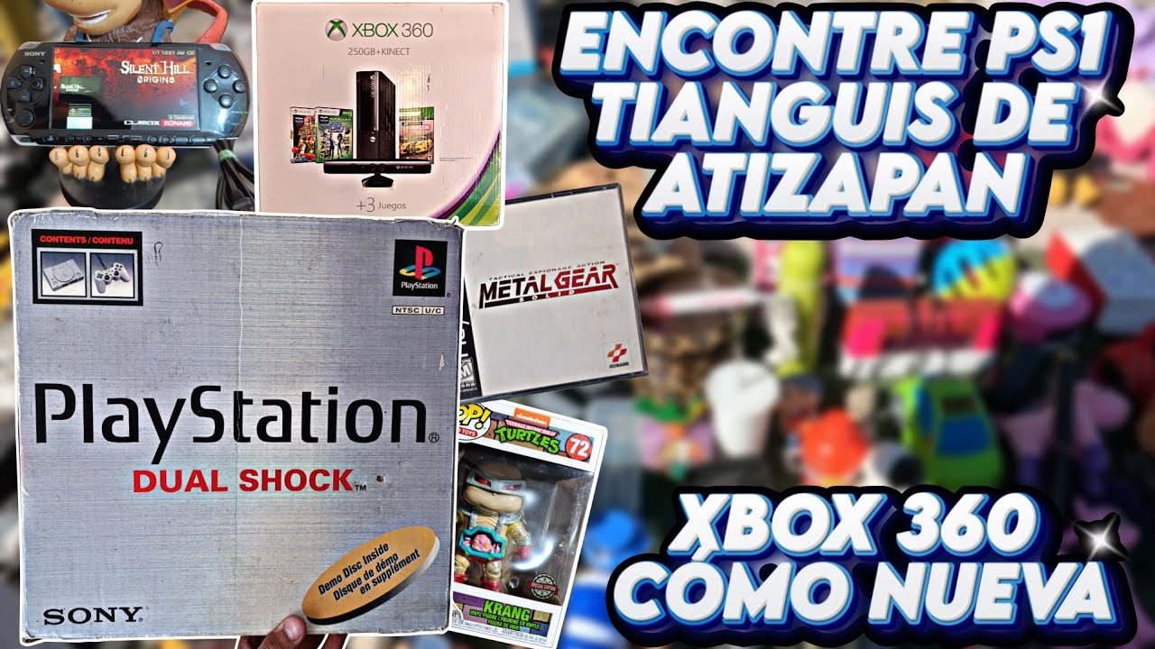 PS1 con caja en $650 Pesos En Tianguis!! Xbox 360 cómo nueva chachareando Videojuegos