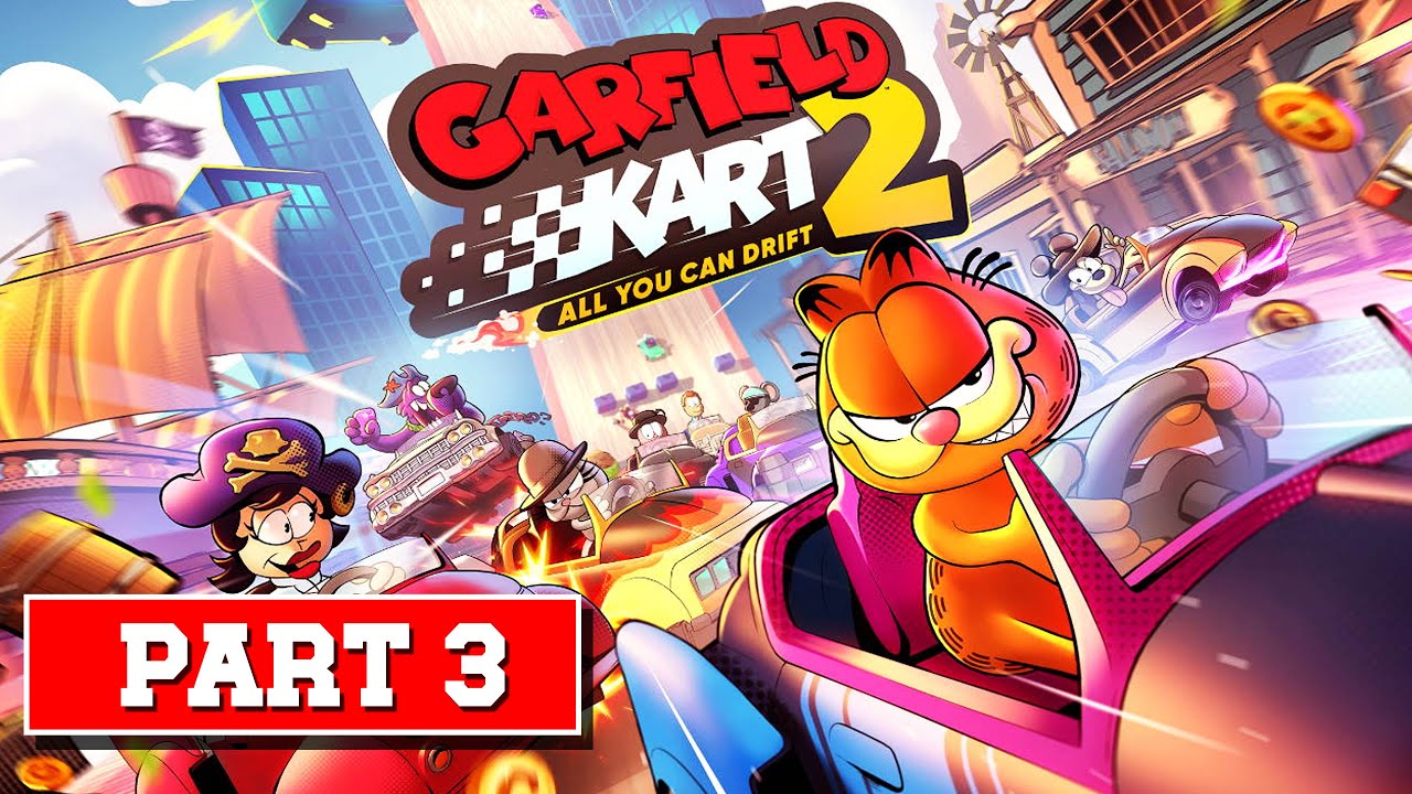 Garfield Kart 2 - All You Can Drift - Walkthrough - Part 3 - Western Cup 100cc (PC UHD) [4K60FPS]