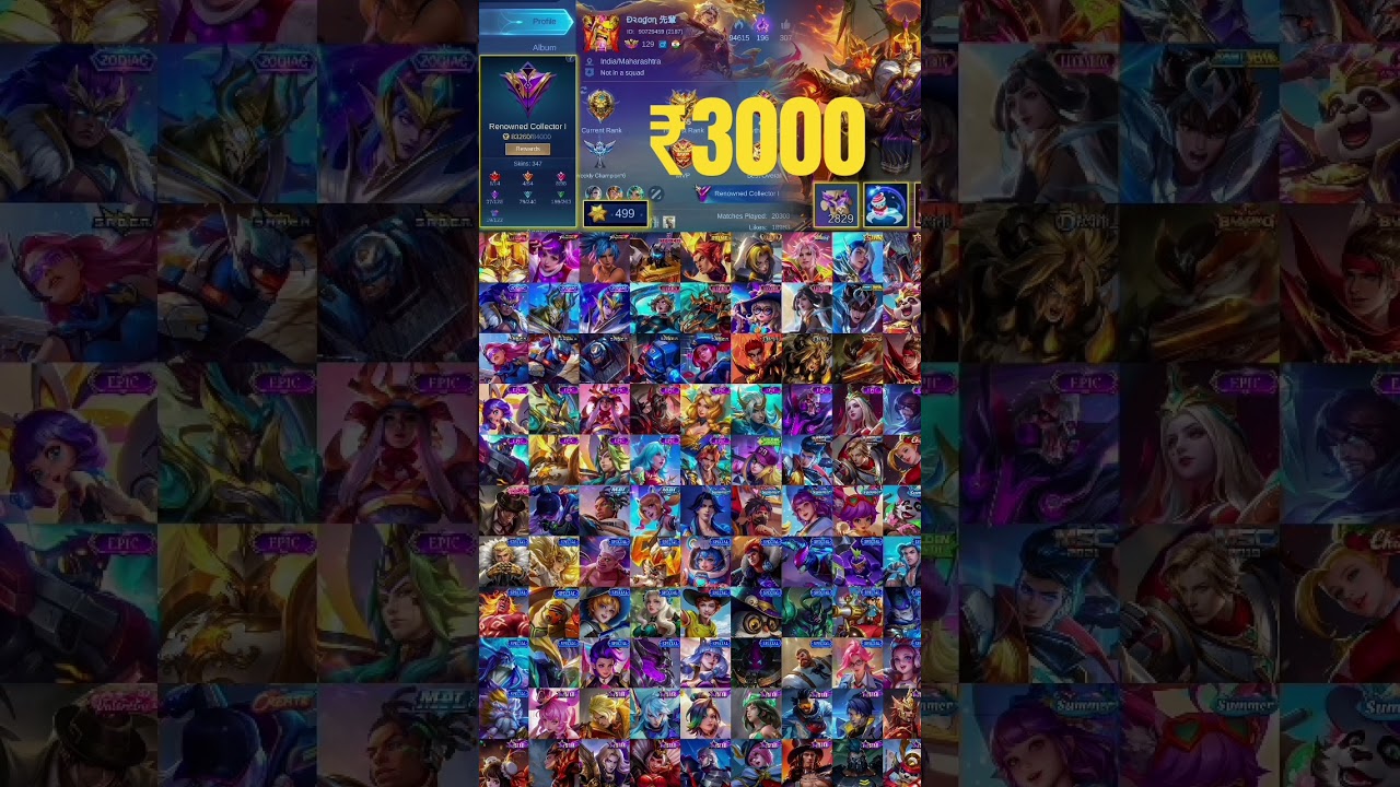 CHEAP MLBB Account Sale! (Mythic Rank, Limited Skins, High WR! 