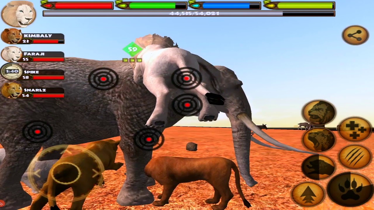 lion VS Elephant, Zebra, Giraffe, Hyena, Cheetah, Crocodile, Ultimate Lion Simulator