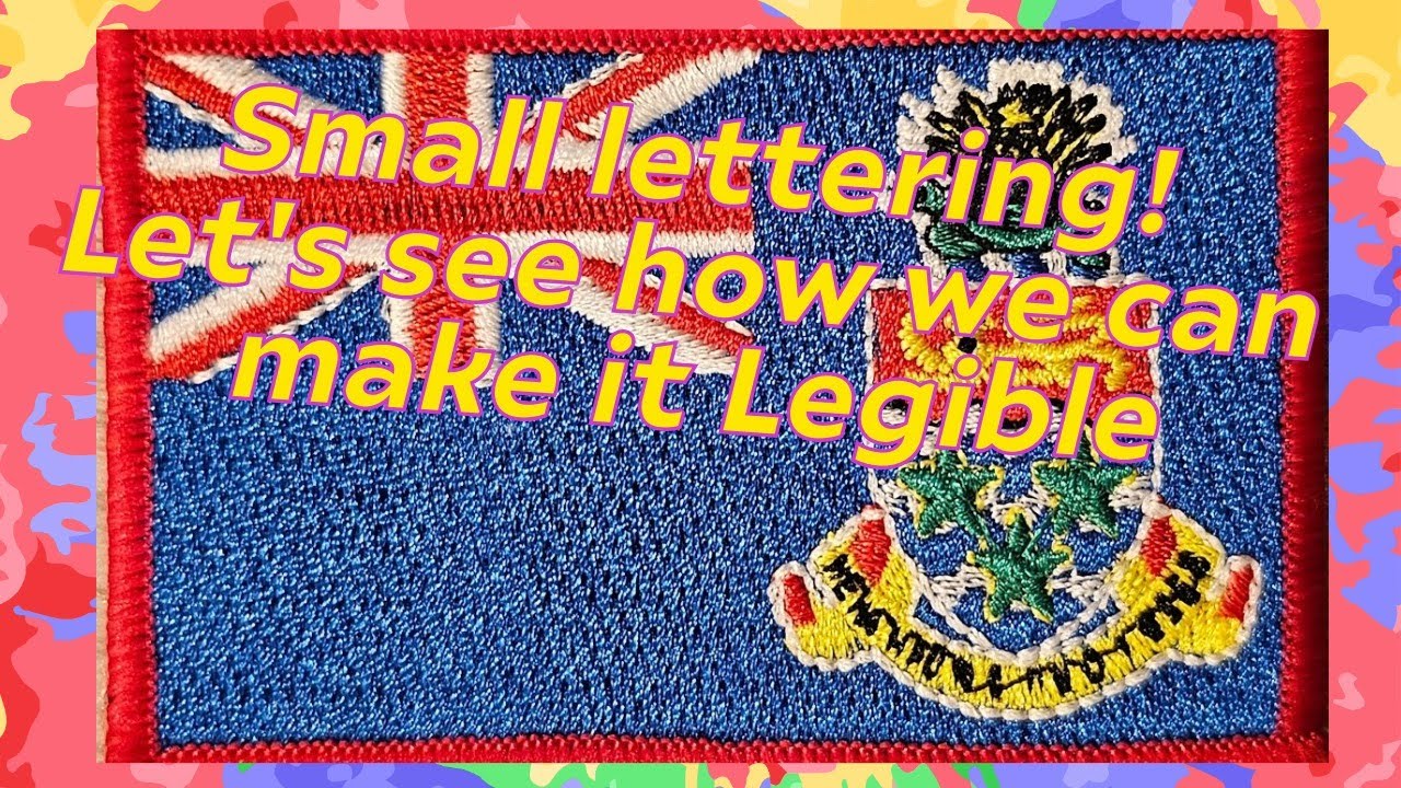 How to make small lettering look better! 😁#melcosummit #embroideryeducation #smallletters 