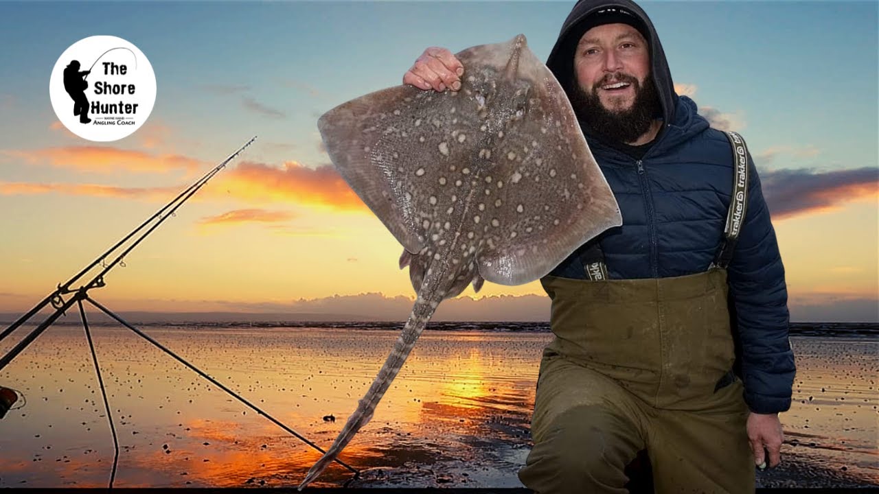 UK Beach Fishing. Brean Beach. Bristol Channel, Wayne Hand, Angling Trust Coach.#seafishing #fishing