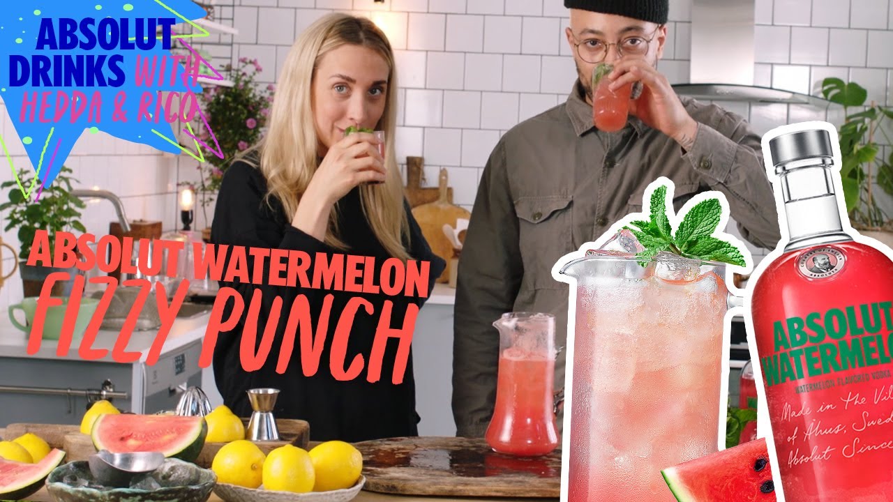 Watermelon Fizzy Punch | Watermelon Vodka Drinks | Absolut Drinks