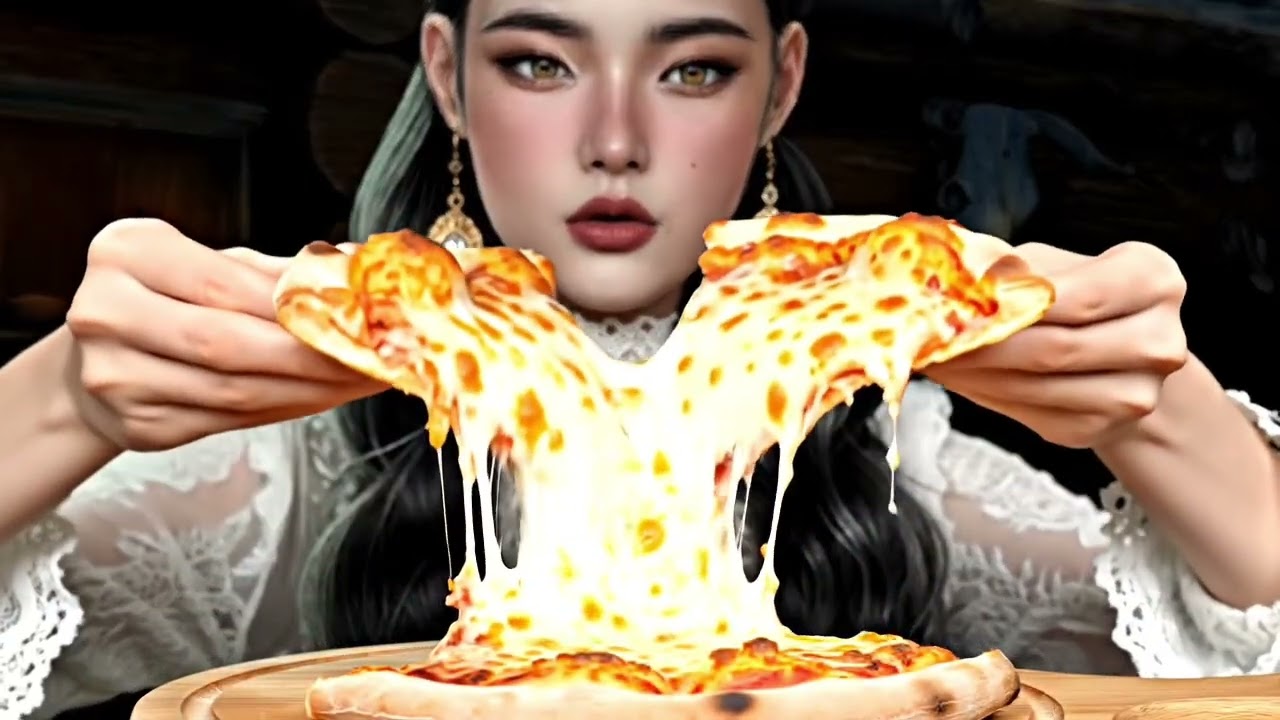 Ultimate Cheese Pull Mukbang 🧀🍕🔥 #PizzaMukbang #CheesePull #FoodieTok #MukbangASMR #ViralEats