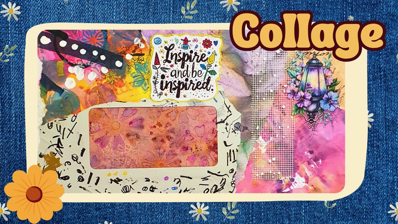 Intuitive Collage Process: Combining Gelli Prints & Mixed Media Into One Piece | Relax & Create