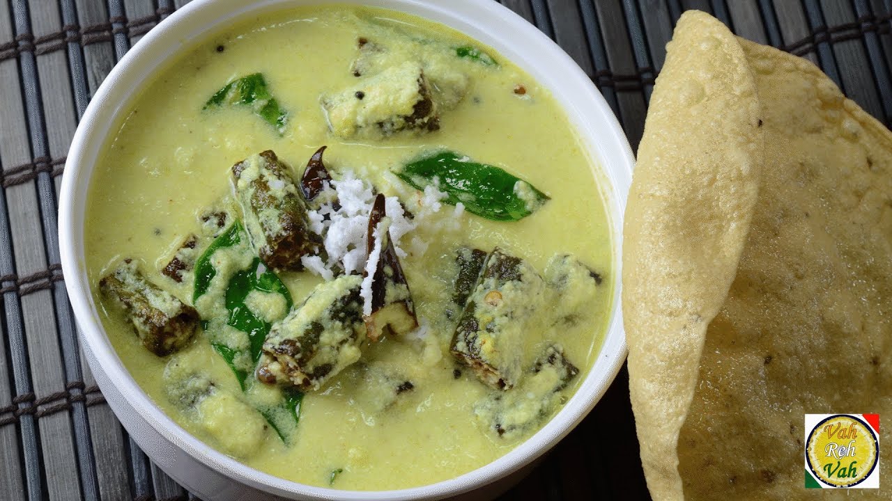 Okra Curd Curry - Vendakkai More Kuzhambu - By Vahchef @ vahrehvah.com