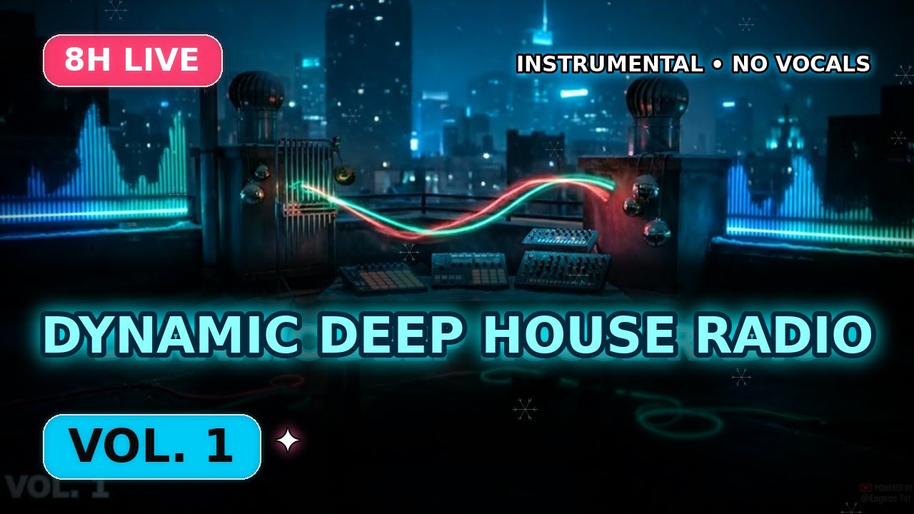 Dynamic Deep House Radio • VOL. 1 (8H LOOP) | Instrumental • No Vocals