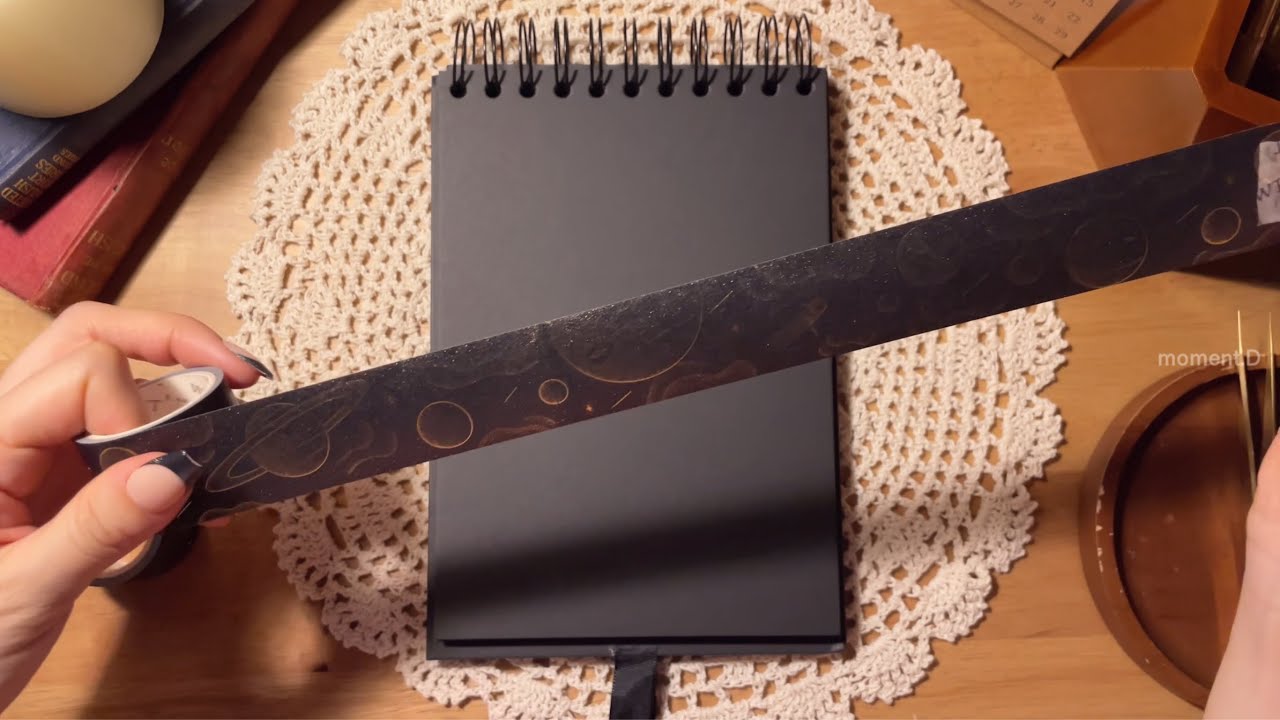 다꾸 ASMR 🌌소우주💫 My little universe🌌 #scrapbooking #papertherapy Aesthetic Art Journaling