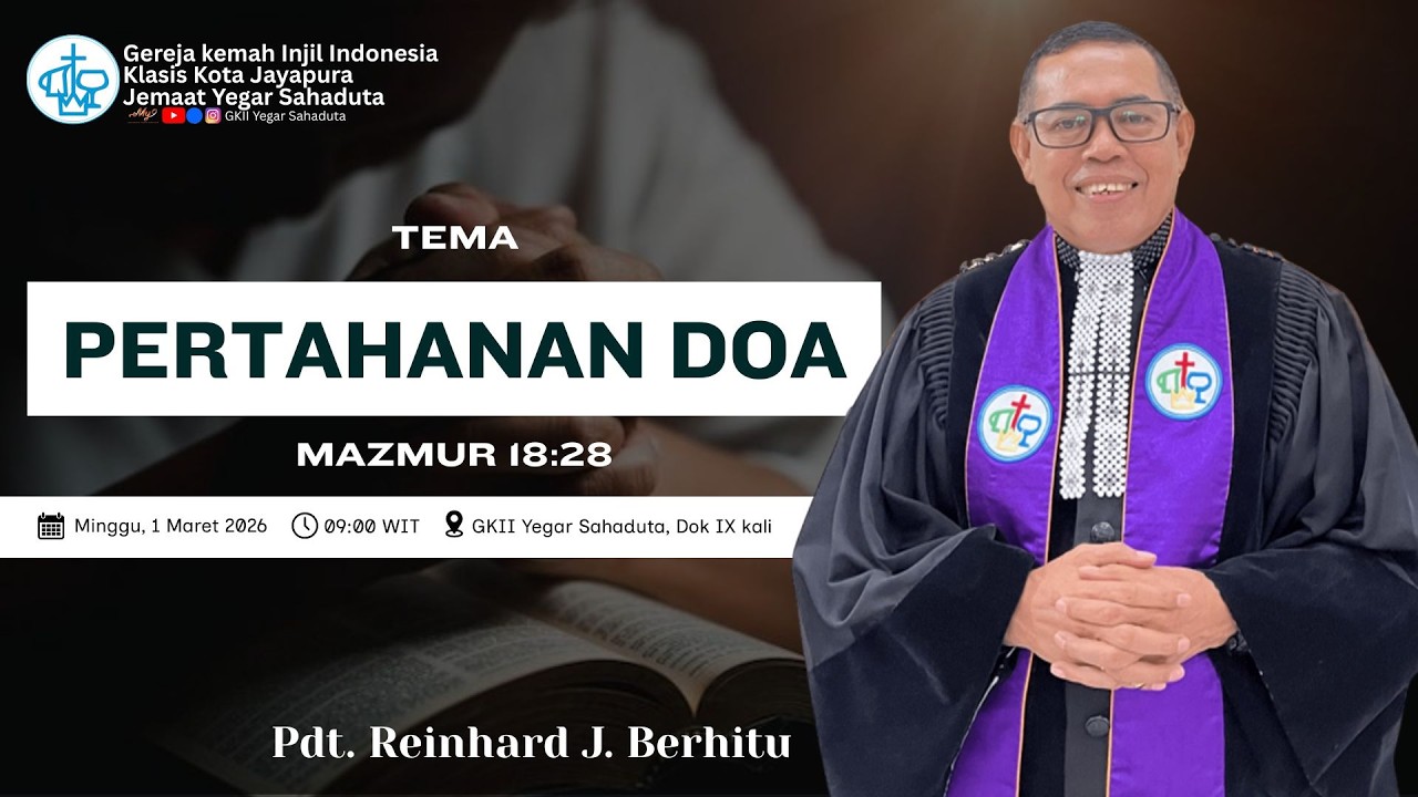 IBADAH MINGGU RAYA || GKII JEMAAT YEGAR SAHADUTA || 01 MARET 2026 || DOK IX